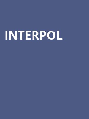 Interpol at Alexandra Palace