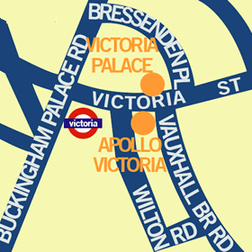 Apollo Victoria Theatre Map