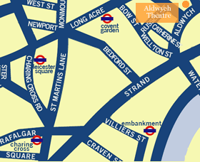 Aldwych Theatre Map