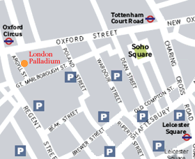 The London Palladium Map