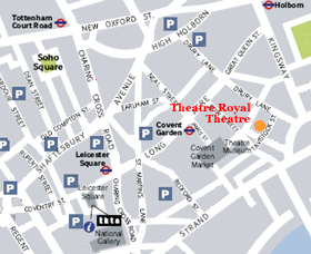Theatre Royal Drury Lane Map
