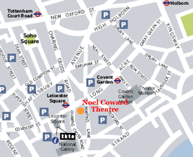 Noel Coward Theatre Map