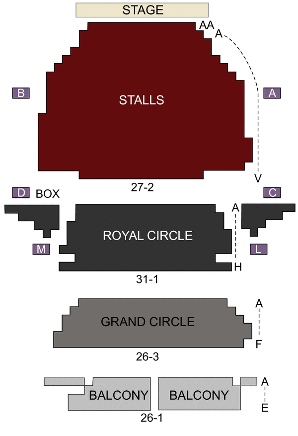 noel coward theatre london seating chart and stage noel coward theatre seating chart