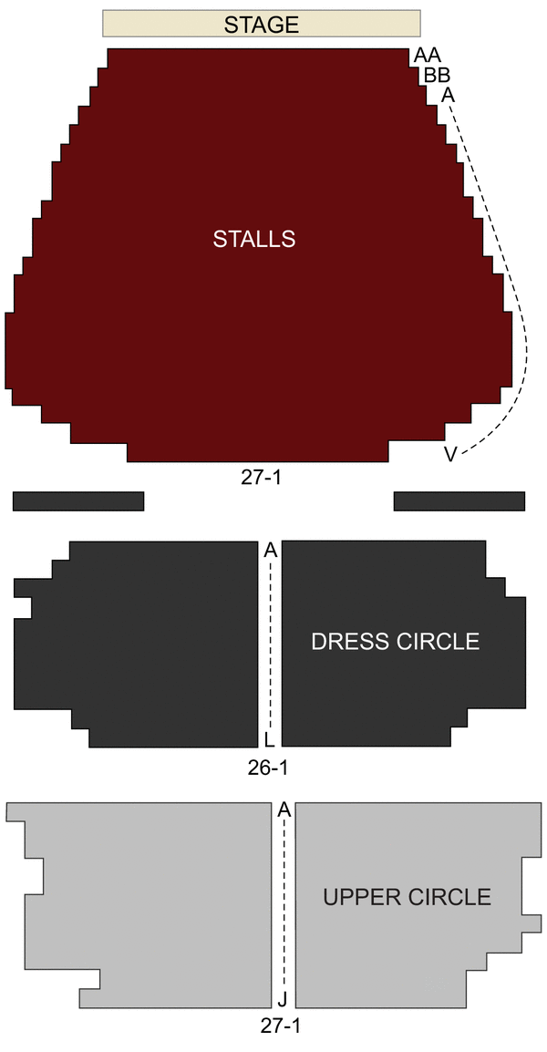 queens theatre london seating chart and stage queens theatre london seating chart