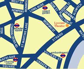 Lyceum Theatre Map
