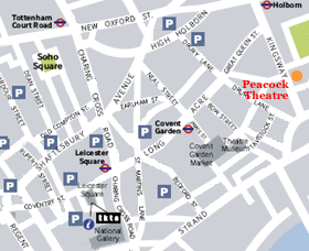 Peacock Theatre Map