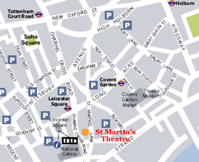 Palace Theatre Map