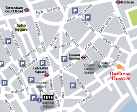 Duchess Theatre Map