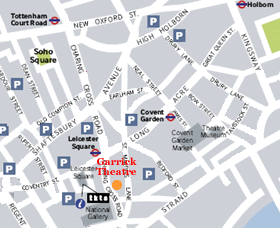 Garrick Theatre Map