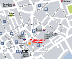 Wyndhams Theatre Map