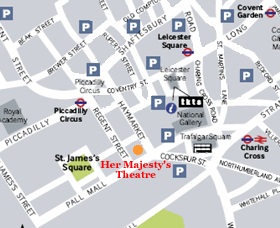 Her Majestys Theatre Map