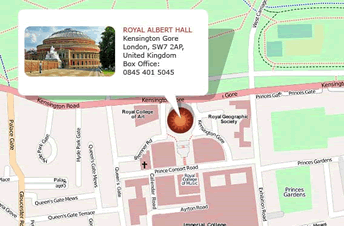 Royal Albert Hall Map