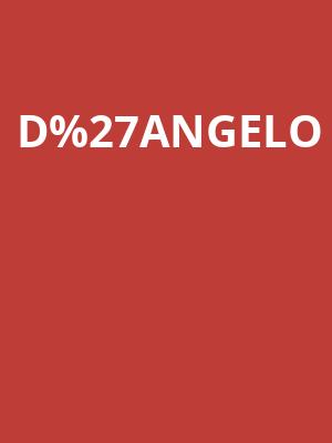 D%2527Angelo at Eventim Hammersmith Apollo