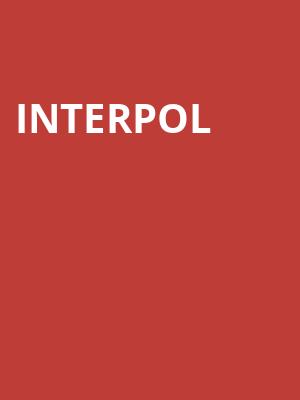 Interpol at Royal Albert Hall