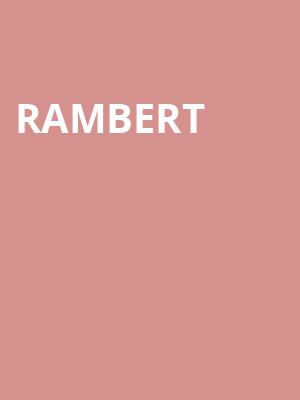 Rambert at Sadlers Wells Theatre